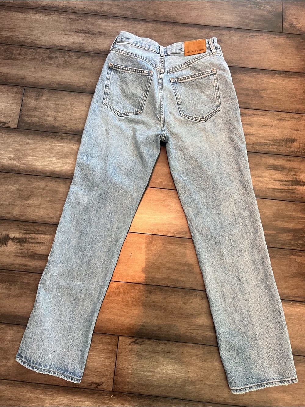 ARITZIA Denim Forum Joni high rise loose Light Blue Wide Leg Jeans 100% Cotton - Picture 6 of 14
